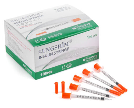 Sungshim 31G Ultra-Thin Insulin Syringe with Needles