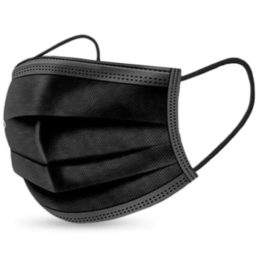 Medical Masks (Black – 50 Pack)